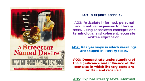 A Streetcar Named Desire - Exploration of Scene 5 and Scene 6
