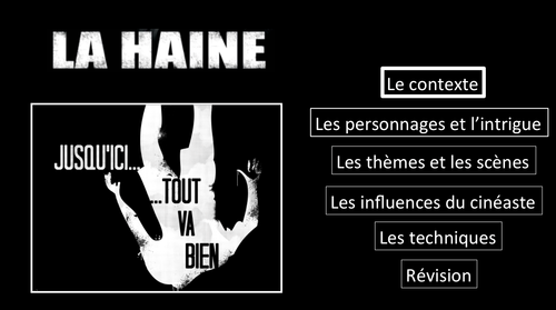 La Haine- Le contexte- Movie Study/ Etude du film- A Level French