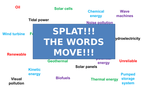 Renewable energy | Moving Splat!!! | Game | Revision