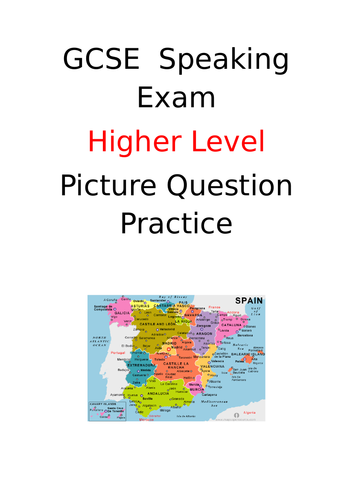 gcse-spanish-higher-speaking-picture-questions-teaching-resources