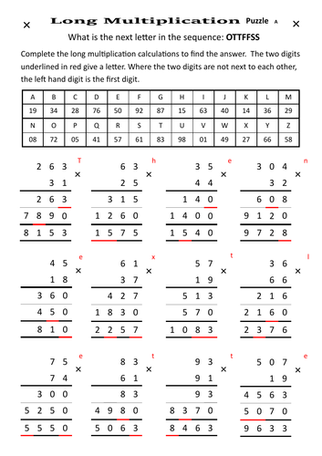 Long Multiplication Worksheets Long Multiplication Worksheets 