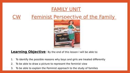 Sociology- Marxist and Feminist view of family