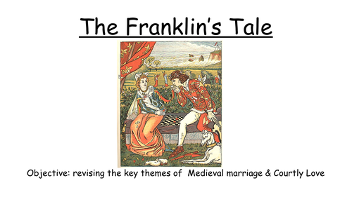 The Franklin's Prologue and Tale - Chaucer