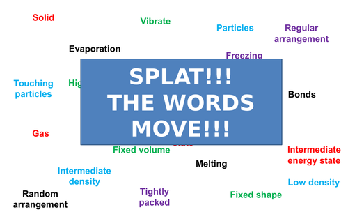 States of Matter | Moving Splat!!! | Game | Revision