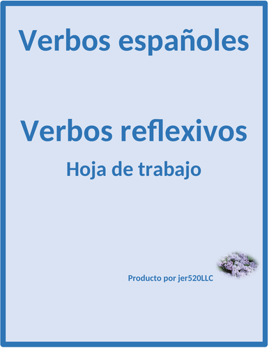 Verbos Reflexivos Spanish Reflexive Verbs Worksheet 2 Teaching Resources