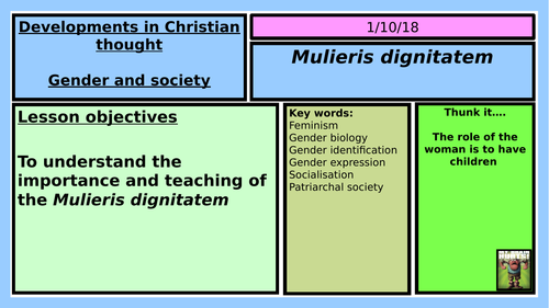 NEW OCR RELIGIOUS STUDIES A LEVEL: GENDER AND SOCIETY LESSON 3