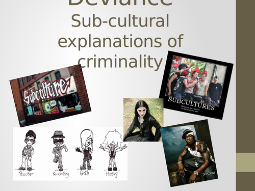 AQA Subcultural Explanations of Crime
