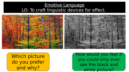 Using Emotive Language - Argument Writing