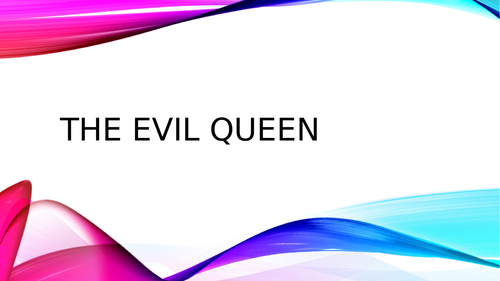 In the mind of 'The Evil Queen'