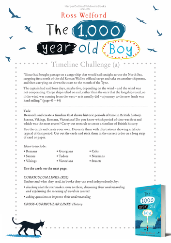 Ross Welford - The 1,000 Year Old Boy: The Timeline Challenge