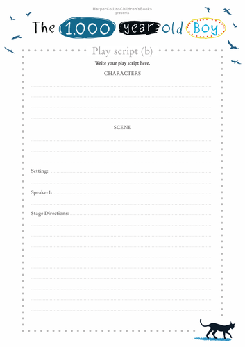 Ross Welford - The 1,000 Year Old Boy: Playscript