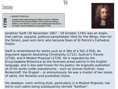 OCR EMC Anthology Jonathan Swift- A Modest Proposal 1729