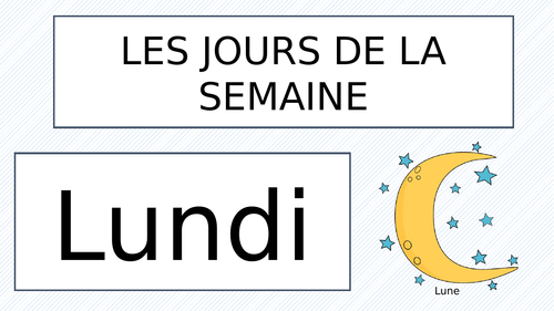 Les jours de la semaine | Teaching Resources