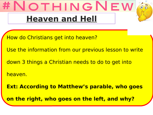 AQA GCSE Religious Studies Spec A Christianity - Heaven and Hell