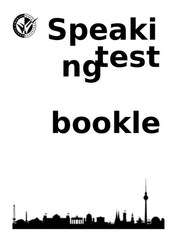 GCSE German Speaking Test Booklet