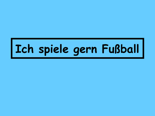 Ich spiele gern Fußball - Zoom 1