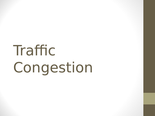Traffic Congestion/Management AQA GCSE