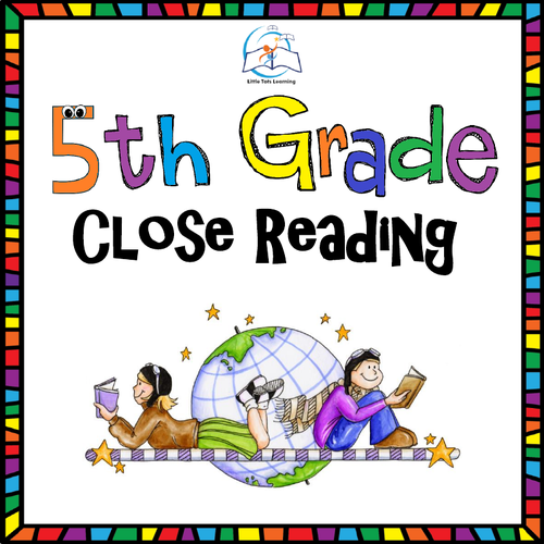 5th Grade Close Reading - Literature (20 Passages)
