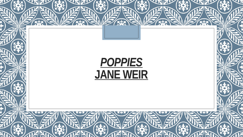 'Poppies' - Jane Weir