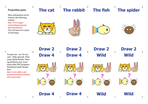 Prepositions Game