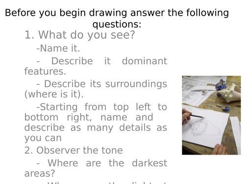 6 Key tips for successful drawing.