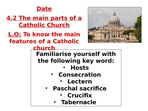 AQA B GCSE - 4.2 - The main parts of the Catholic Church