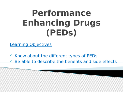 Complete lesson resources for teaching performance enhancing drugs (GCSE PE - Edexcel)