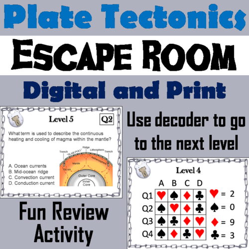 Plate Tectonics Escape Room