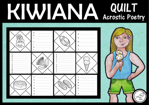 Kiwiana – Quilt – Acrostic Poetry