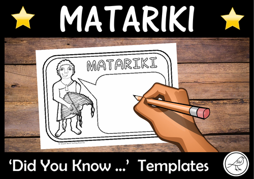 Matariki – Did You Know … Writing Templates