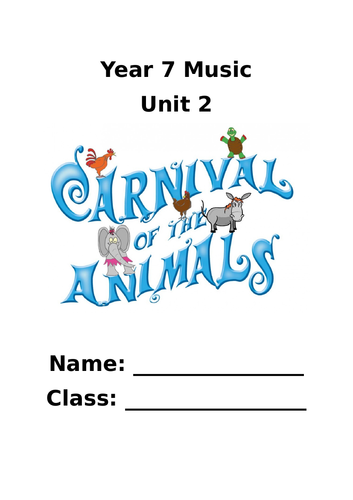 KS3 Musical Elements SOW - Carnival of the animals