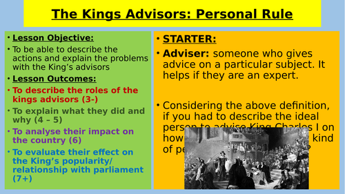 NEW OCR A Personal Rule: The King's Advisers
