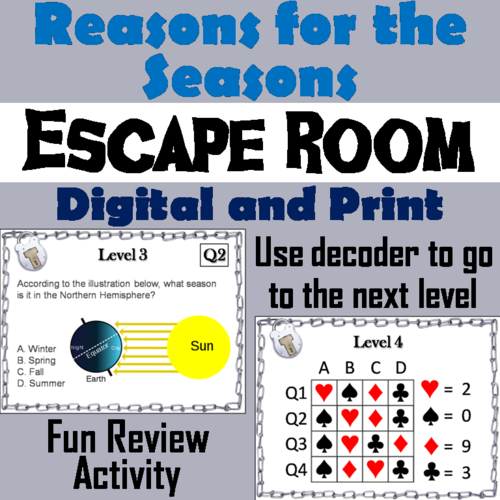 Reasons for the Seasons Escape Room