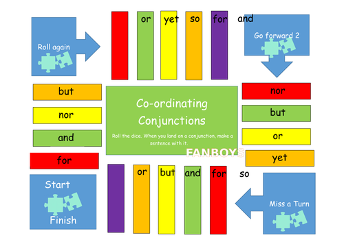 Co-ordinating Conjunctions Board Game