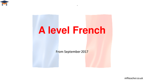 French A level taster session - new AQA specification