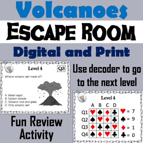 Volcanoes Science Escape Room