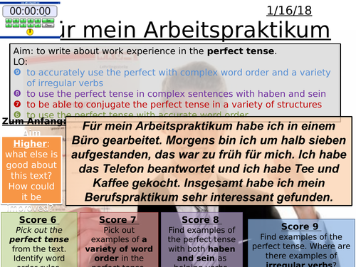 AQA GCSE German New Spec - Writing Practice