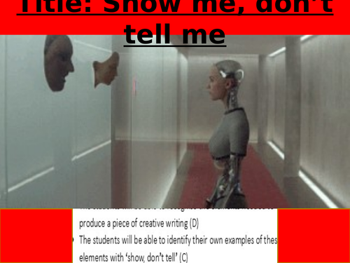 GCSE English Language - SHOW, NOT TELL (with grade 9 answer and lecturer podcast)