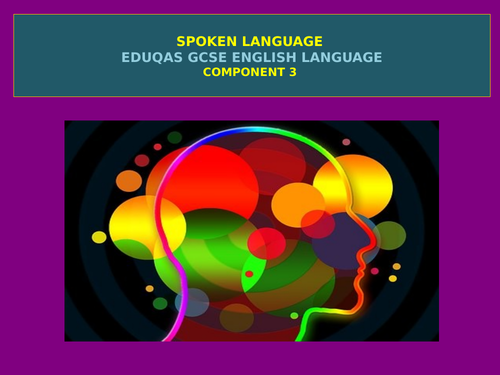 NEW Eduqas GCSE English Language - Component 3 (Spoken Language) Outline
