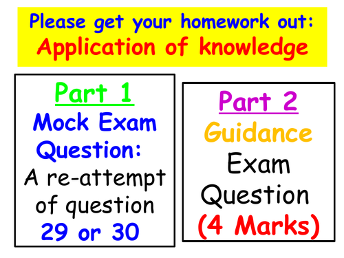 New AQA GCSE PE - Feedback