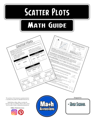 Math Guide - Scatter Plots | Teaching Resources