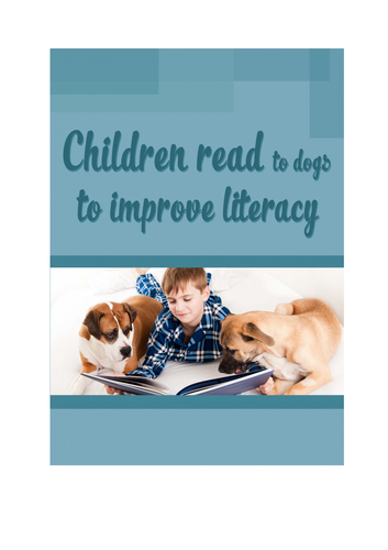 Children read to dogs to improve literacy