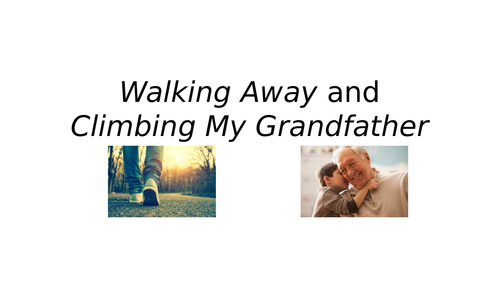 Comparing 'Walking Away' with 'Climbing My Grandfather'