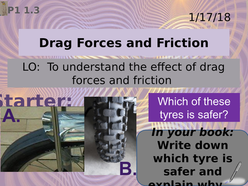 Activate 1:  P1: 1.3  Drag Forces and Friction
