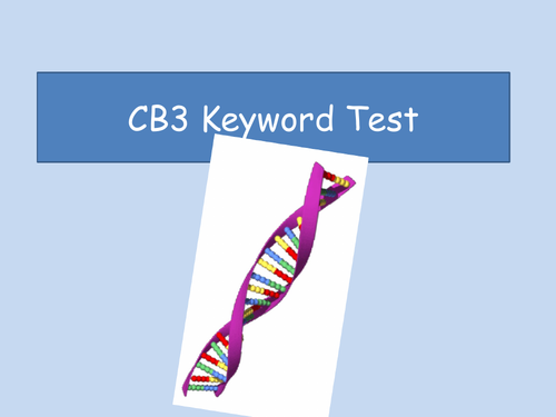 CB3 Keyword Revision Quiz