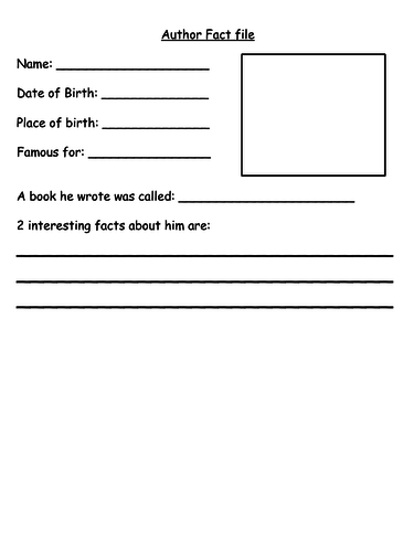 27 About The Author Worksheet - Free Worksheet Spreadsheet