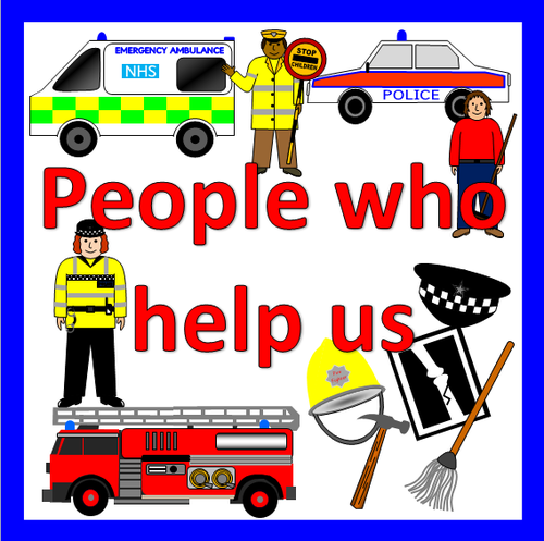 PEOPLE WHO HELP US topic pack- school, emergency services, fire fighters