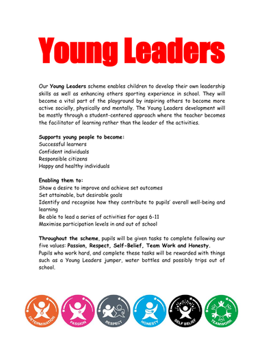 Young Leader Scheme KS2