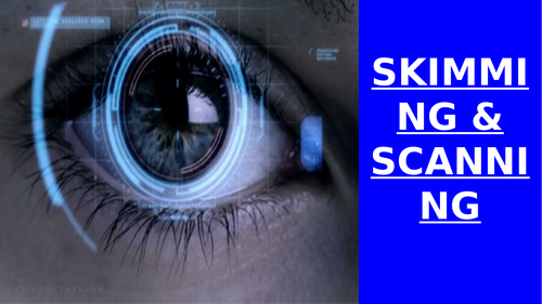 Skimming & Scanning Activity