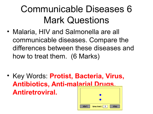 AQA Biology Unit 3 Infection and Response 6 MArk Questions and Answers